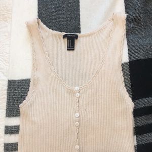 90’s style button down tank top